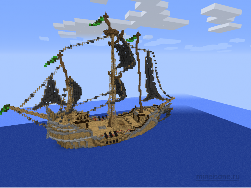 скачать карту на майнкрафт на пиратские корабли #10