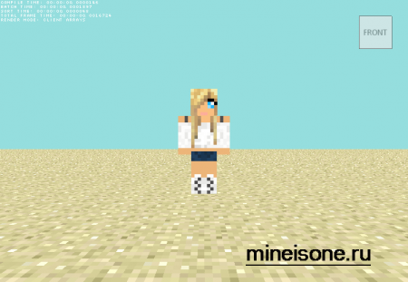 Скин minecraft блондинка