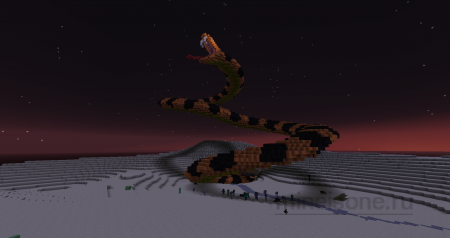 Карта большой змеи Minecraft