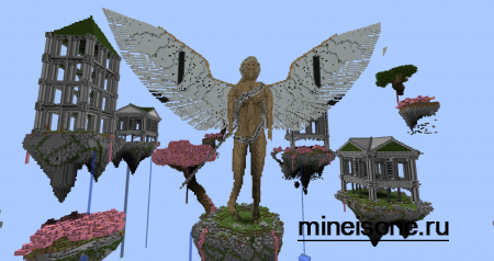 Карта построек в воздухе Minecraft