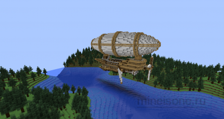 Карта воздушного корабля Minecraft