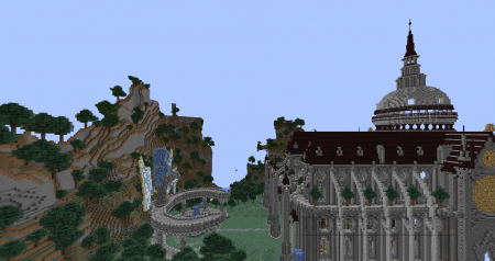 Cathedral of Denaria–карта крепости Minecraft