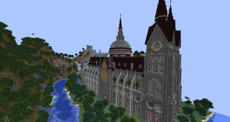 Cathedral of Denaria–карта крепости Minecraft
