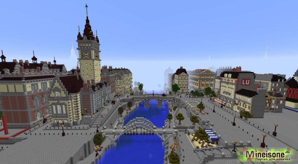 Скачать карту Майнкрафт 1.7 10 большой город | VK