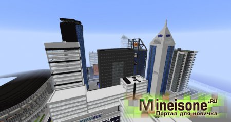 Высотные здания в игре Minecraft