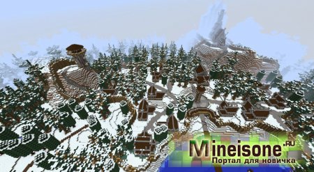 Большой форт викингов Minecraft