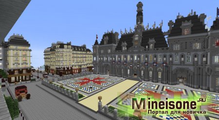 Красивое здание парламента в Minecraft