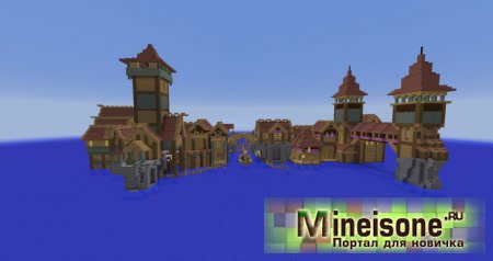 Город и форт в Minecraft