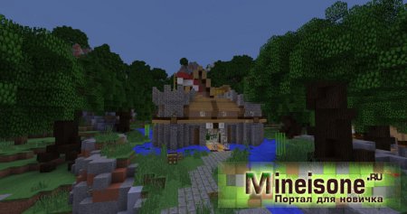Главное здание деревни в Minecraft