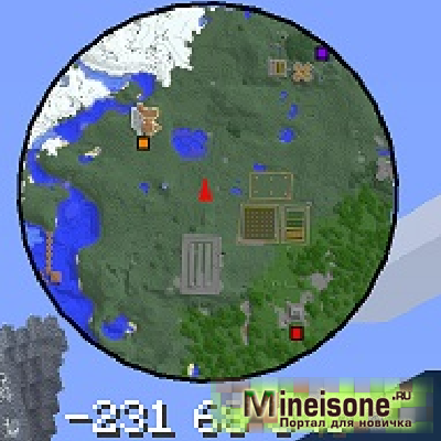 Новая мини-карта из мода MapWriter 2