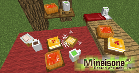 Мод AppleMilkTea 2 для Minecraft - Новая еда и посуда